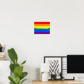 #LoveWins Ehefrau Equality Celebration Rainbow Poster (Heimbüro)