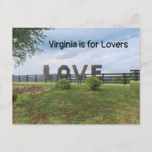 LOVEworks Sign - Crozet, VA Postkarte