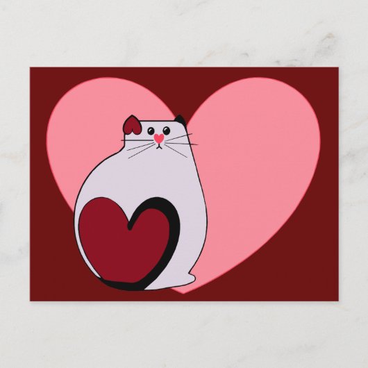 Lovey Cat Postkarte (Vorderseite)