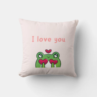Lovey Dovey Frog Pillow - Niedliches Couple Pillow Kissen