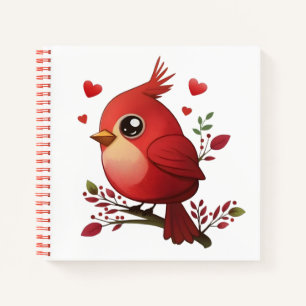 Lovey-Dovey Red Kardinal Notizblock