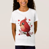 Lovey-Dovey Red Kardinal T-Shirt (Vorderseite)