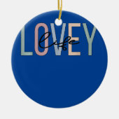 Lovey Life Lovey Oma Boho Lovey Großmutter Keramik Ornament (Vorne)