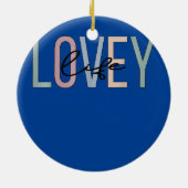 Lovey Life Lovey Oma Boho Lovey Großmutter Keramik Ornament (Hinten)