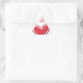 lovie dreieckiger aufkleber (Tasche)
