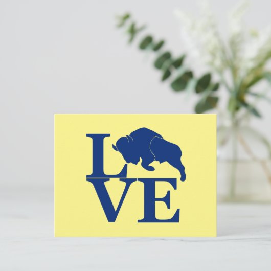 Lovin' Buffalo Postkarte (Stehend Vorderseite)