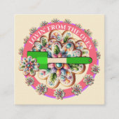 Lovin' From Oven Business Card Version Quadratische Visitenkarte (Vorderseite)
