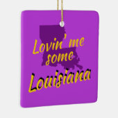 Lovin Louisiana Cajun New Orleans Baton Rouge Keramikornament (Rechts)