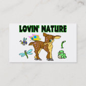 Lovin Natur-Tiere Visitenkarte (Rückseite)