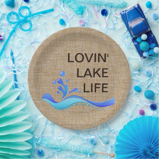 Lovin See-Leben-Leinwand-Papier-Teller Pappteller (Party)