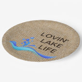 Lovin See-Leben-Leinwand-Papier-Teller Pappteller (Schrägansicht)