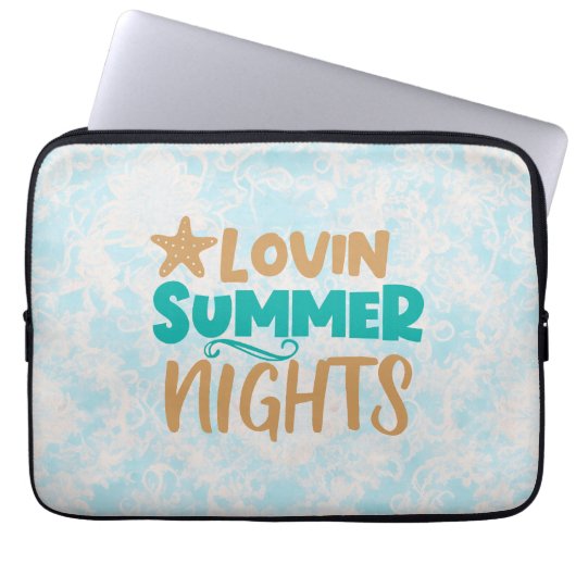 Lovin Sommernächte: Warme Abende zaubern Laptopschutzhülle (Vorderseite)