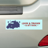 Lovin und Truckin Autoaufkleber (Auf Auto)