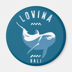 Lovina Bali - Schwimmen mit Delphinen Magnet
