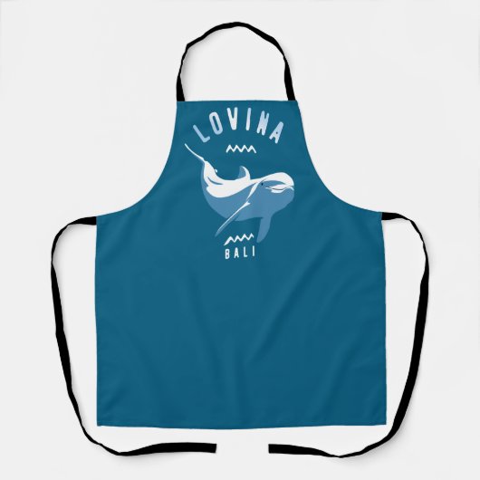 Lovina Bali - Schwimmen mit Delphinen Schürze (Vorderseite)