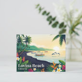 Lovina Beach Indonesien Postkarte (Stehend Vorderseite)