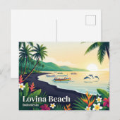 Lovina Beach Indonesien Postkarte (Vorne/Hinten)