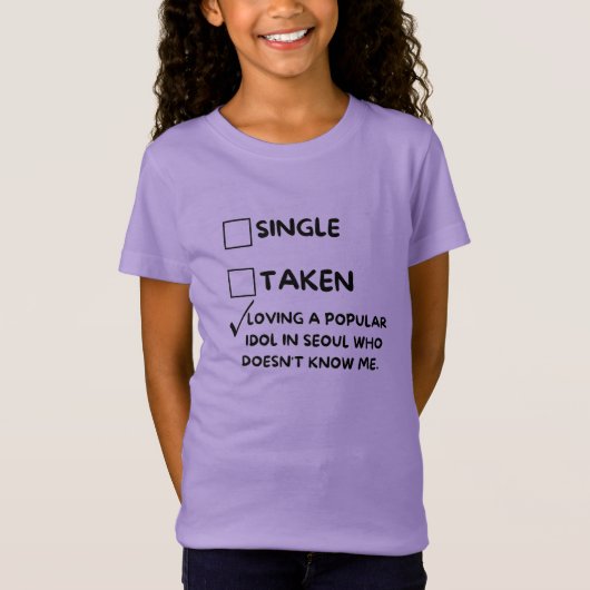 Loving a popular idol in Seoul” Printed Oversized T-Shirt (Vorderseite)