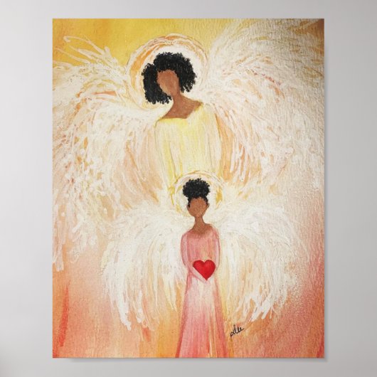Loving Angel Premium Leinwand Poster (8x10) (Vorne)