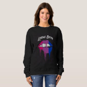 Loving Both Bisexual LGBTQ Bi Pride Gender Equalit Sweatshirt (Vorne ganz)
