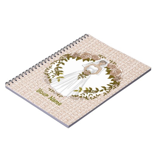 Loving Bride Custom Hochzeitsnotiz Notizblock (Linke Seite)