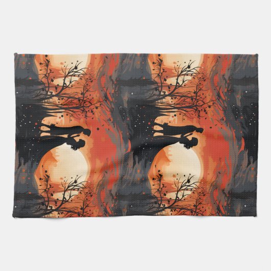 Loving Couple Geschirrtuch (Horizontal)