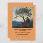 Loving Couple Küssen glücklich Einladung (Vorne/Hinten)