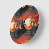 Loving Couple Runde Wanduhr (Winkel)