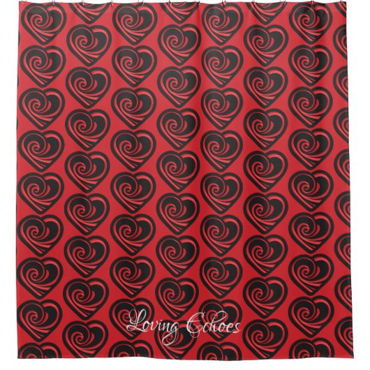 Loving Echoes Duschvorhang (Vorderseite)