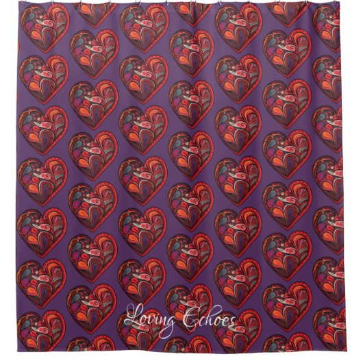 Loving Echoes Duschvorhang (Vorderseite)