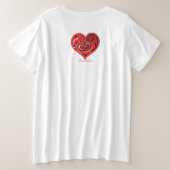 Loving Echoes Große Größe T-Shirt (Design Rückseite)