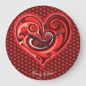 Loving Echoes Große Wanduhr (Vorderseite)