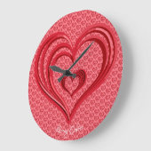 Loving Echoes Große Wanduhr (Winkel)