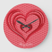 Loving Echoes Große Wanduhr (Vorderseite)