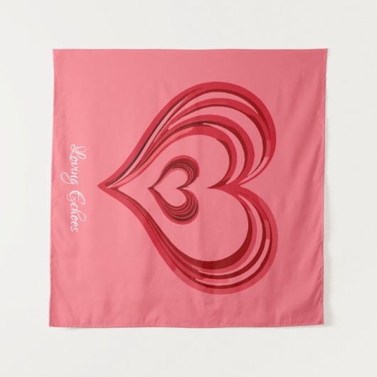 Loving Echoes Wandteppich (Vorderseite (Horizontal))