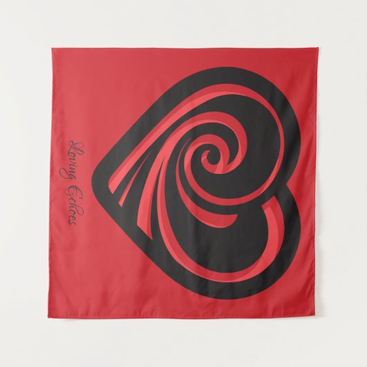 Loving Echoes Wandteppich (Vorderseite (Horizontal))