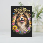 Loving Friend Dankeskarte (Stehend Vorderseite)