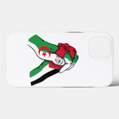 loving handshake between palestine and algeria Case-Mate iPhone hülle (Rückseite (Horizontal))