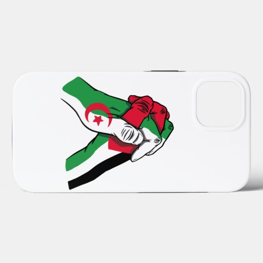 loving handshake between palestine and algeria Case-Mate iPhone hülle (Rückseite (Horizontal))