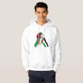 loving handshake between palestine and algeria hoodie (Vorne ganz)