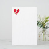 Loving heart briefpapier (Stehend Vorderseite)