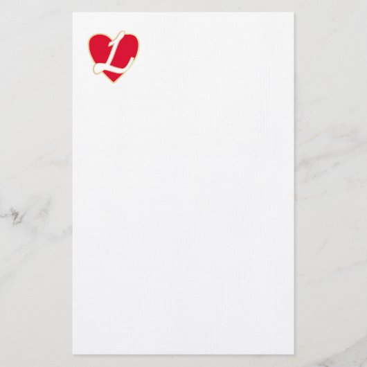 Loving heart briefpapier (Vorderseite)