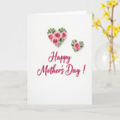 Loving Hearts Mothers Day Card Karte (Gelbe Blume)