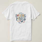 "Loving Links" zeichnet sich durch ein reizvolles  T-Shirt (Design Rückseite)