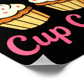 Loving My New Cup Cakes - Funny Cosmetic Surgery H Poster (Ecke)