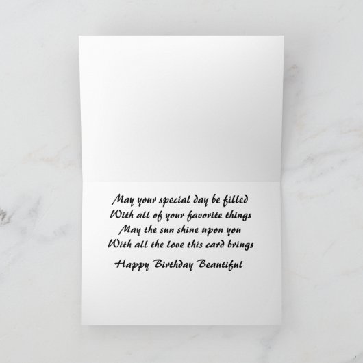 Loving Partner Birthday Card Karte (Innenseite)