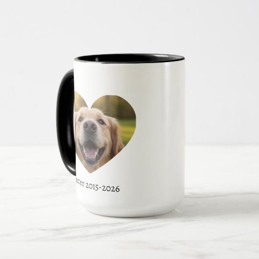 Loving Pet Remembrance – Personalized Keepsake Tasse (Vorderseite Links)