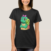 Loving Turtle with Turtle Kid for a Turtles Mommy T-Shirt (Vorderseite)
