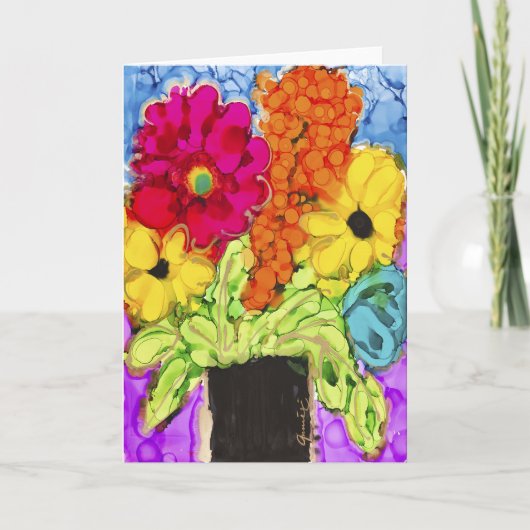 Lovitude Blank Card "Positive Vibes" Karte (Vorderseite)