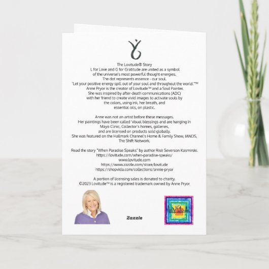 Lovitude Blue Hearts Valentine's Day Card Karte (Rückseite)